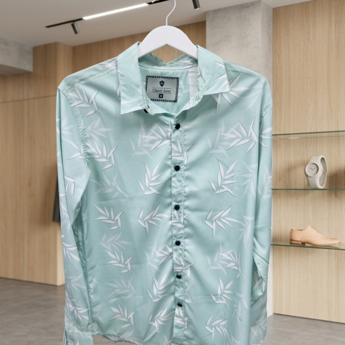 Linen Printed Casual Full Sleeve Shirt