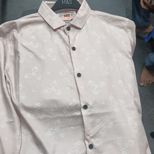 Linen Printed Casual Full Sleeve Shirt