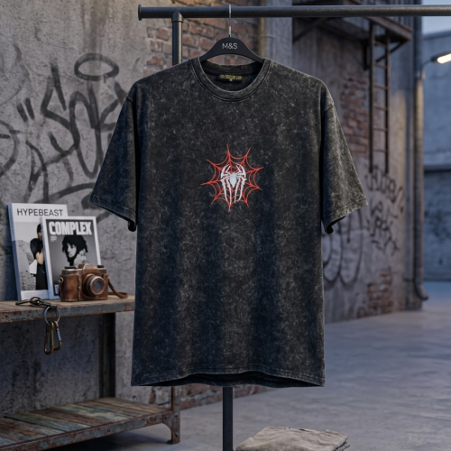 Acid Wash Drop Shoulder T-Shirt