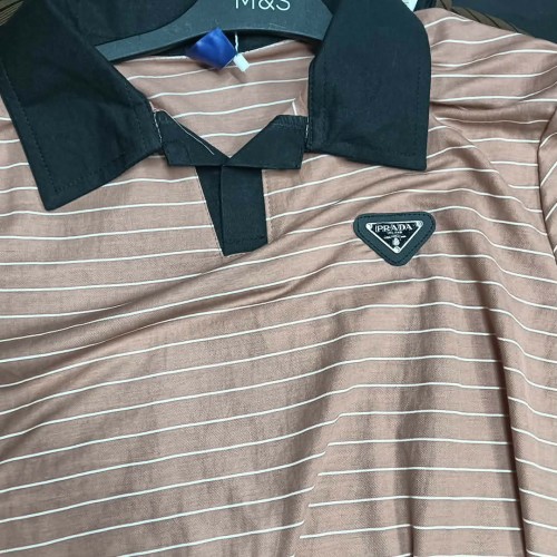 Old Money Stripe Collar Polo