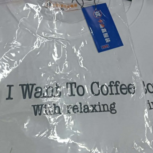 Text Printed Drop Shoulder T-Shirt