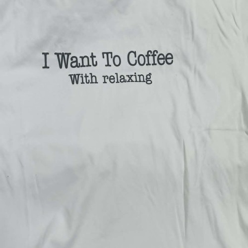 Text Printed Drop Shoulder T-Shirt