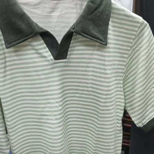 Stripe Old Money Half Sleeve T-Shirt