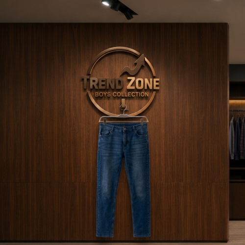 Straight Fit Navy Blue Jeans Pant