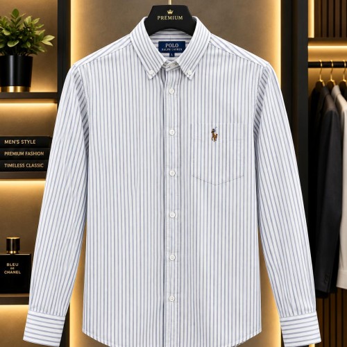 Old Money Cotton Stripe Formal Shirt