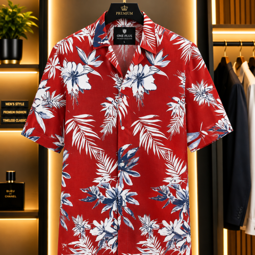 Summer Friendly Printed Half Sleeve Shirt