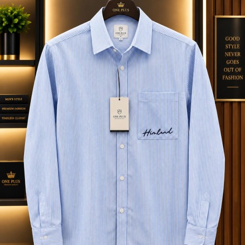Men Boxy Fit Striped Shirt