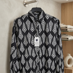 Linen Printed Casual Full Sleeve Shirt