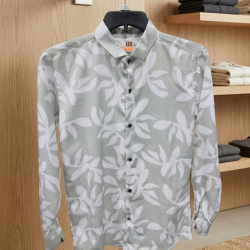 Linen Printed Casual Full Sleeve Shirt
