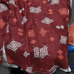 Cotton Long Sleeve Casual Printed Shirt