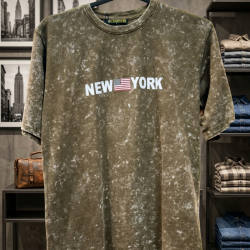 Acid Wash Drop Shoulder T-Shirt
