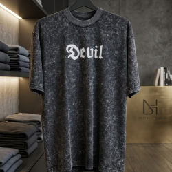 Acid Wash Drop Shoulder T-Shirt
