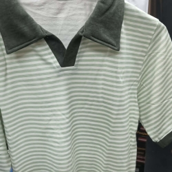 Stripe Old Money Half Sleeve T-Shirt
