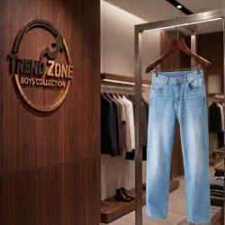 Light Blue Jeans Pant For Men's