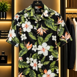Summer Friendly Printed Half Sleeve Shirt