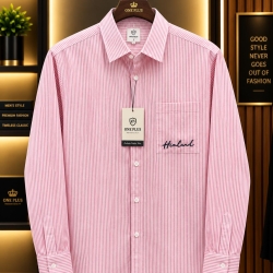 Men Boxy Fit Striped Shirt